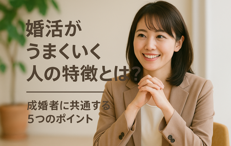 婚活がうまくいく人の特徴とは？ ― 成婚者に共通する5つのポイント ―