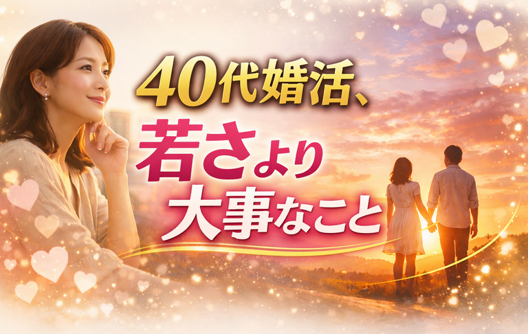 40代婚活、若さより大事なこと