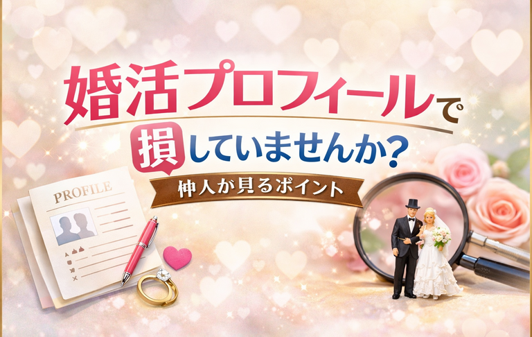 婚活プロフィールで損していませんか？　仲人が見るポイント！