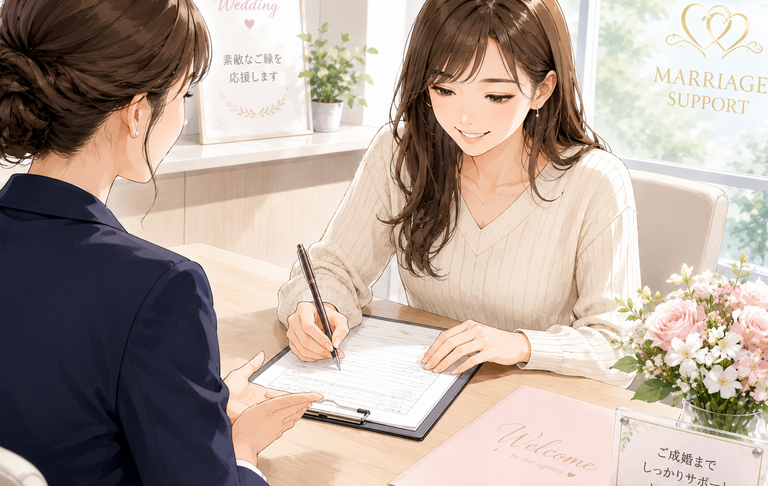 結婚相談所に入っただけでは結婚できません