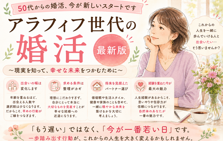 アラフィフ世代の婚活【最新版】