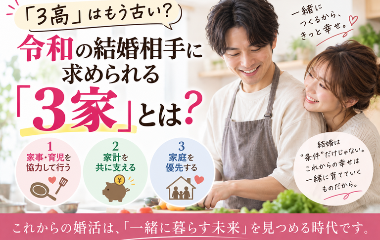 令和の婚活「3家」とは？