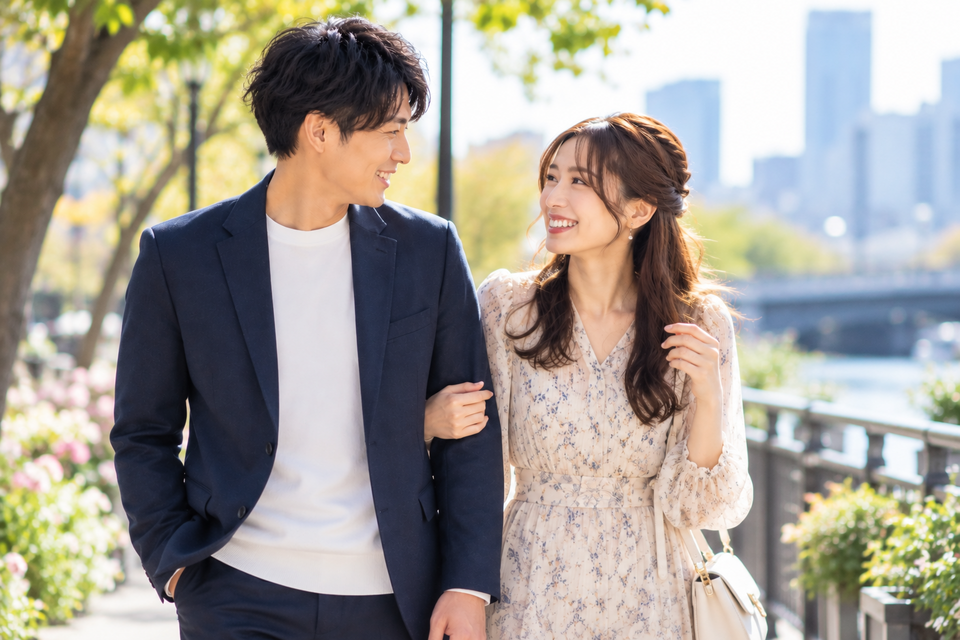 真剣交際で結婚後の暮らしについて話し合うカップルのイメージ