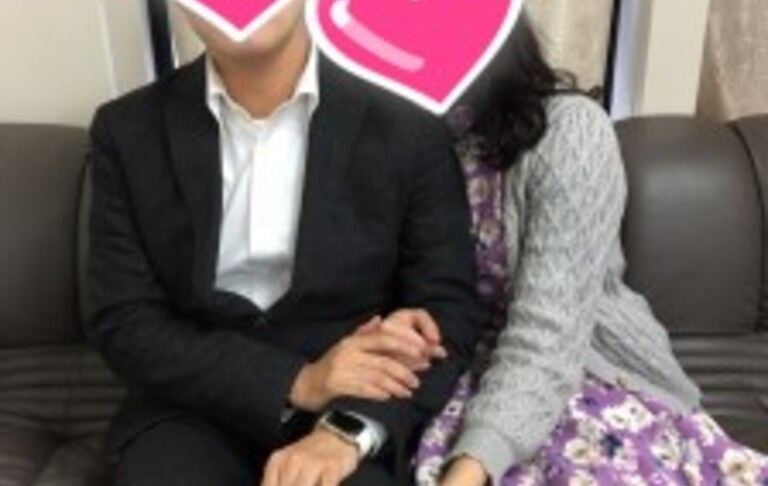 雪の中、ご成婚報告にお越しくださいました！